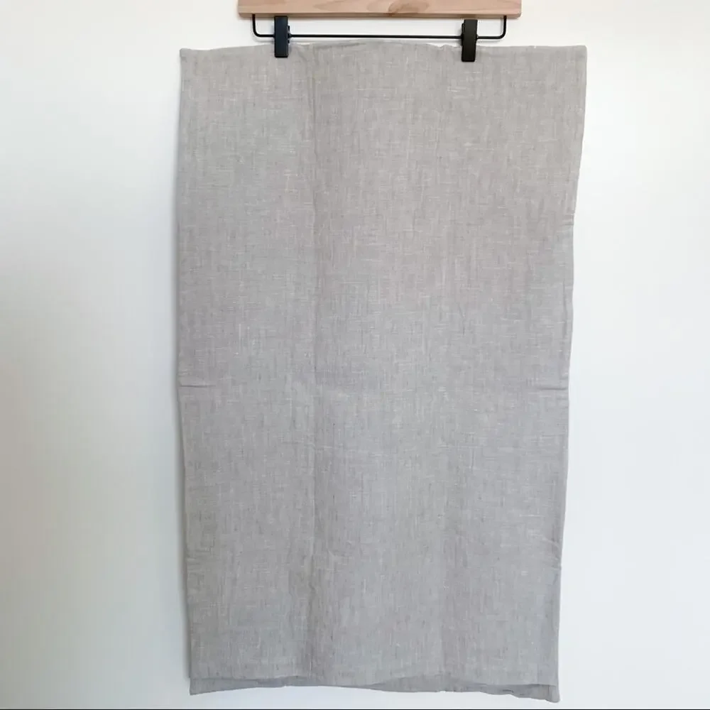 Restoration Hardware Banded Washed Linen King Sham